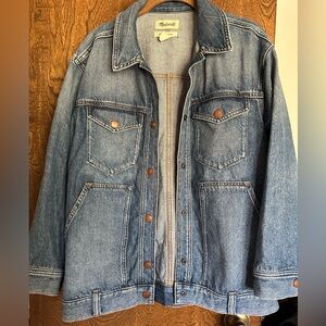 Madewell Oversized trucker jean jacket